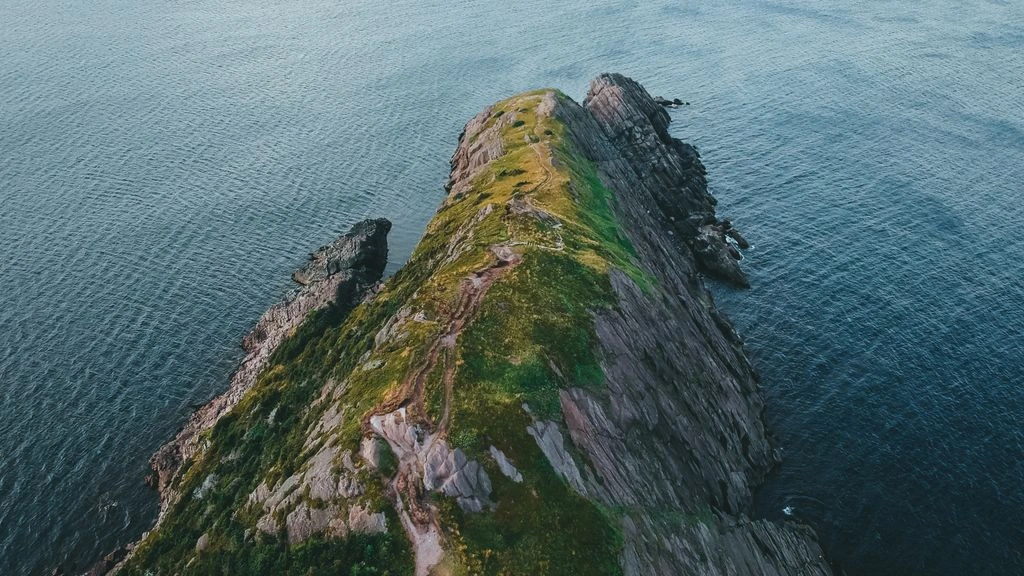 Coastal headland at golden hour